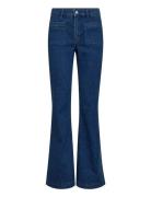 Pd-Cara 70'S Jeans Wash Amsterdam Bottoms Jeans Flares Blue Pieszak