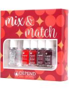 Nail Polish 5-Pack Kynsilakka Meikki Multi/patterned Depend Cosmetic