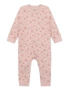 Nightsuit W. Aop Pyjama Sie Jumpsuit Haalari Pink CeLaVi