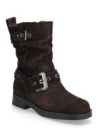 Women Boots Shoes Boots Ankle Boots Ankle Boots With Heel Brown Tamari...