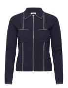 Ivy Tops Knitwear Cardigans Navy Reiss