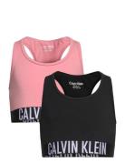 2Pk Bralette Night & Underwear Underwear Tops Pink Calvin Klein