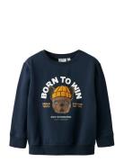 Nmmriguna Ls Nreg Sweat Bru Box Tops Sweat-shirts & Hoodies Sweat-shir...