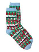 Vmelf Socks Xmas Lingerie Socks Regular Socks Blue Vero Moda