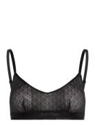 Unlined Bralette Lingerie Bras & Tops Soft Bras Bralette Black Calvin ...