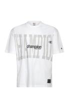 Ss Tee Tops T-shirts Short-sleeved White Champion