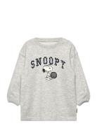 Snoopy Sweatshirt Dress Tops Sweat-shirts & Hoodies Sweat-shirts Grey ...