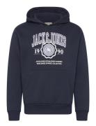 Jjmako Sweat Hood Tops Sweat-shirts & Hoodies Hoodies Navy Jack & J S
