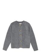 Cardigan Knit Glitter Tops Knitwear Cardigans Grey Creamie