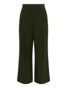 Mschhenrika Hw Pants Bottoms Trousers Wide Leg Khaki Green MSCH Copenh...