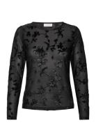 Fqbiska-Blouse Tops Blouses Long-sleeved Black FREE/QUENT