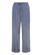 Pant Satin Ayla Pyjamahousut Olohousut Navy Hunkemöller
