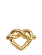 Tied Heart Stud Accessories Jewellery Earrings Studs Gold Jane Koenig