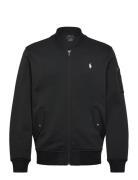 Double-Knit Bomber Jacket Bombertakki Takki Black Polo Ralph Lauren