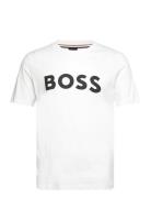 Tiburt 354 Tops T-shirts Short-sleeved White BOSS