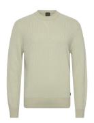 Apokko Tops Knitwear Round Necks Cream BOSS