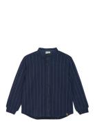 Shirt Ls Tops Shirts Long-sleeved Shirts Navy Minymo