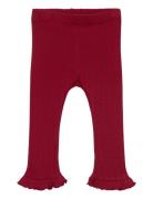 Nbfrita Sig Slim Legging Lil Bottoms Leggings Red Lil'Atelier