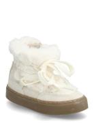 Ankle Boots With Leather Accents Talvisaappaat Cream Mango