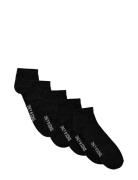 Onsfinch Quarter Sock 5-Pack Noos Nilkkasukat Lyhytvartiset Sukat Blac...