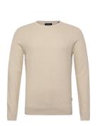 Cable Knit Jumper Tops Knitwear Round Necks Cream Lindbergh