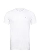 Icon Crew Tops T-shirts Short-sleeved White Hollister