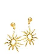 Sirena - Earrings Gold-Plated Accessories Jewellery Earrings Studs Gol...