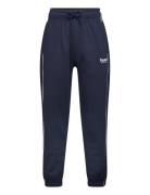 Hmljr Loose Sweatpant Piping Bottoms Sweatpants Navy Hummel