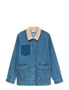 Vmenya Ls Workwear Jacket Farkkutakki Denimtakki Blue Vero Moda