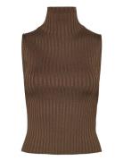 Isabella Vests Knitted Vests Brown Tiger Of Sweden