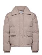 Lr-Mona Vuorillinen Takki Topattu Takki Beige Levete Room