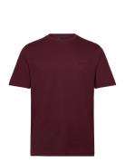 Chest Logo Interlock T-Shirt Tops T-shirts Short-sleeved Burgundy Lyle...
