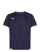 Teamliga Jersey Jr Sport T-shirts Short-sleeved Navy PUMA