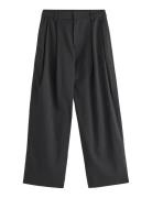 Trousers Linda Bottoms Trousers Straight Leg Black Lindex