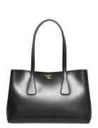 Ck Medium Work Tote Bags Small Shoulder Bags-crossbody Bags Black Calv...