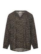 Kcjalu Bbb Blouse Tops Blouses Long-sleeved Multi/patterned Kaffe Curv...