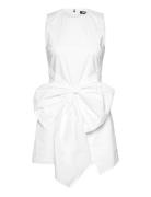 Sleeveless Dress W/ Bow Lyhyt Mekko White ROTATE Birger Christensen