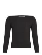 Rkbillie Ls Off Shoulder T-Shirt Tops T-shirts & Tops Long-sleeved Bla...