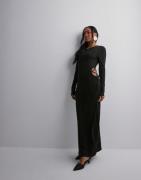 Only - Musta - Onlmay Life L/S Maxi Dress Jrs Now