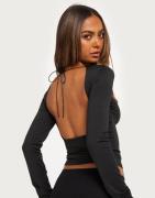 Nelly - Musta - Open Back Tie Top