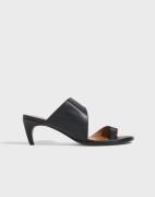 ATP ATELIER - Musta - Trivento Nappa Cutout Heeled Sandals