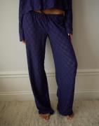 Nelly - Sininen - Cute Broderie Chill Pants