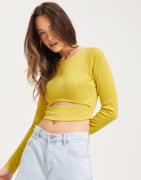 Only - Keltainen - Onltrina L/S Rib Top Box Jrs