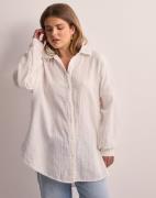 Only - Valkoinen - Onlthyra Oversized Shirt Noos Wvn