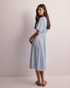 Pieces - Sininen - Pctala Ss Midi Dress Noos Bc