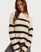 Vero Moda - Ruutu/Raita - Vmhilda Ls Highneck Pullover Ga Noo