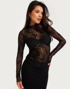 Nelly - Musta - Gorgeous Lace Top