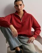 Polo Ralph Lauren - Punainen - Hlf Zip-Long Sleeve-Sweatshirt