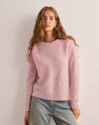 Selected Femme - Vaaleanpunainen - Slflulu Ls Knit O-Neck B Noos