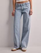 Only - Sininen - Onlkane Low Waist Wide Leg Dnm